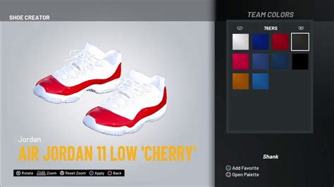 NBA 2K24 Shoe Creator Jordan 11 Low Cherry YouTube