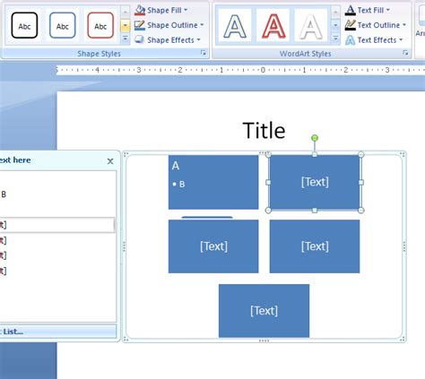 Convert Text To A Smartart Graphic Smartart Wordart Picture Clip