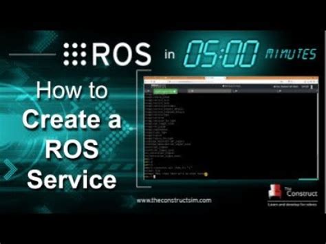 Ros In Mins How To Create A Ros Service Server Youtube