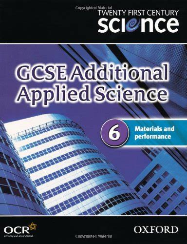 Librarika Twenty First Century Science Gcse Additional Applied Science Module 6 Textbook 6