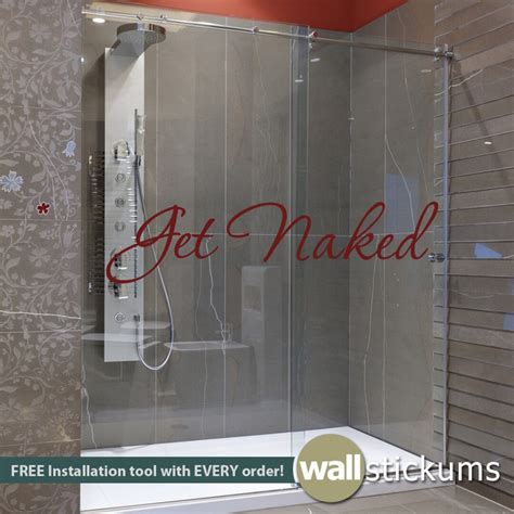 Get Naked Wall Decal Vinyl Wall Art Decal Bathroom Decor Wd Etsy