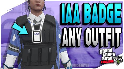 Gta Online Iaa Badge Any Outfit Transfer Iaa Badge To Any Clothing