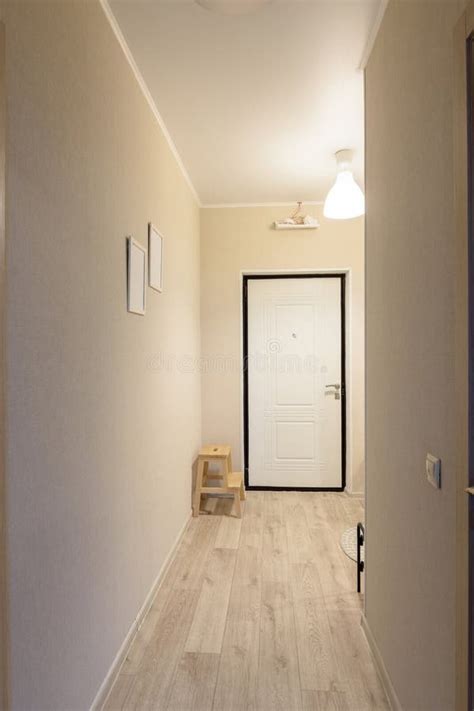 Passage From Room To Entrance Hall In A One Room Small Apartment Stock