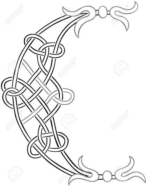 An Image Of A Celtic Design On A White Background Stock Photo 549782