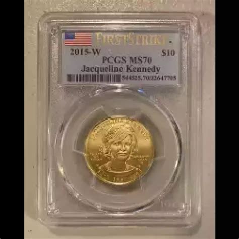 W Bullion J Kennedy Pcgs Ms Jacqueline Kennedy First