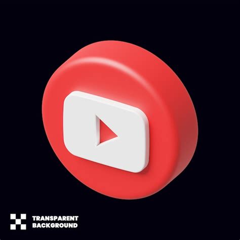 Premium Psd Youtube Social Media Icon 3d