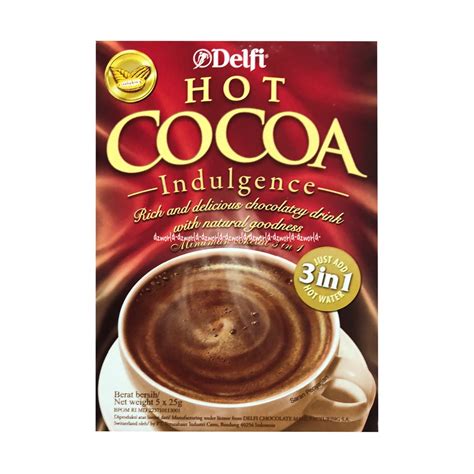 Jual Delfi Hot Cocoa Indulgence 3 In 1 Isi 5 Sachet Minuman Cokelat Coklat 3in1 Shopee Indonesia
