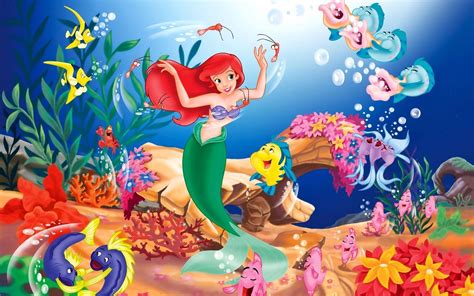 Download free The Little Mermaid Sea Creatures Wallpaper - MrWallpaper.com