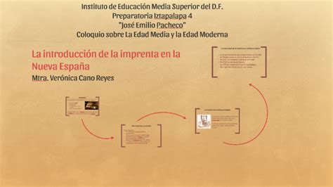 La Introducción De La Imprenta En La Nueva España By Verónica Cano