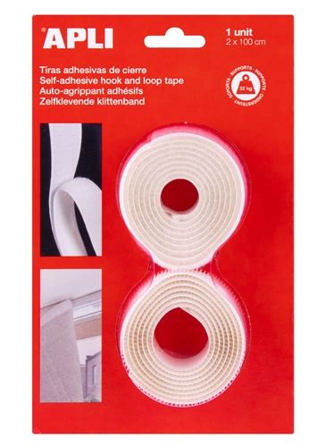 Fita Velcro Adesiva Apli 20mm X 1mt Branco