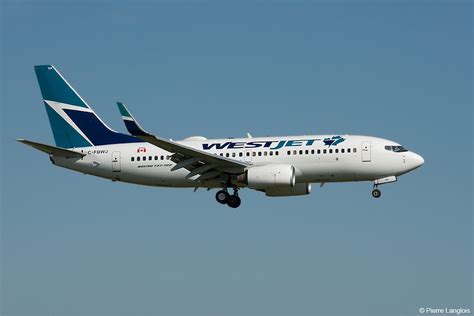 Pl Juil Wj Westjet Boeing Ct C Fbwj Fin Pierre