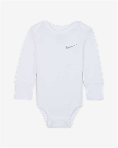 Lot De Trois Bodys Manches Longues Nike Baby Essentials Pour B B