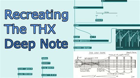 Recreating The Thx Deep Note Maxmsp Tutorial Youtube