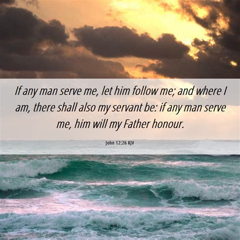 John 12 26 KJV Bible Verse Images