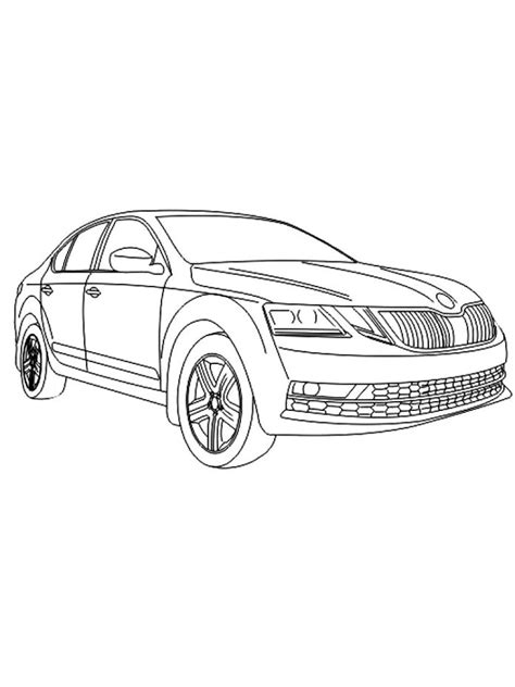 Skoda Octavia Coloring Book To Print And Online