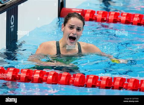 Kaylee Mckeown Of Australia Reacts After Winning The Womens M