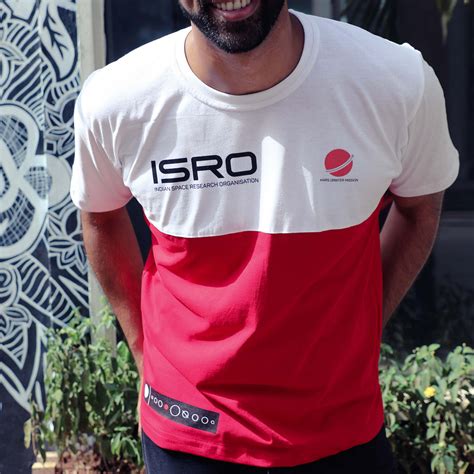 Isro Mars Orbiter Mission Red Panel T Shirt