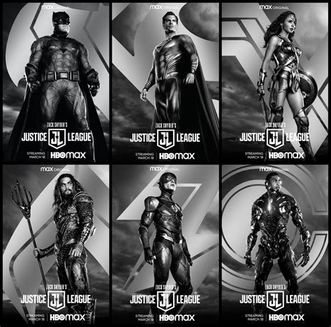 Zack Snyders Justice League Complete Character Posters Streaming In