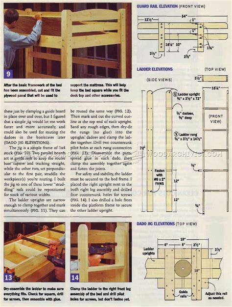 Loft Bed Plans • Woodarchivist