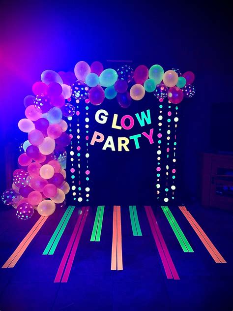 14th Birthday Party Ideas Glow Birthday Bday Party Theme Sweet 16