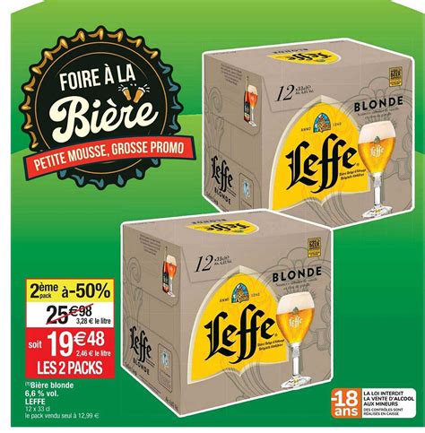 Promo Bière Blonde 6 6 Vol Leffe chez Cora iCatalogue fr