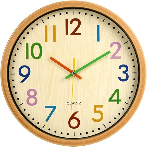 Amazon.com: VREAONE Kids Clock - Kids Room Decor - Playroom Wall Decor ...