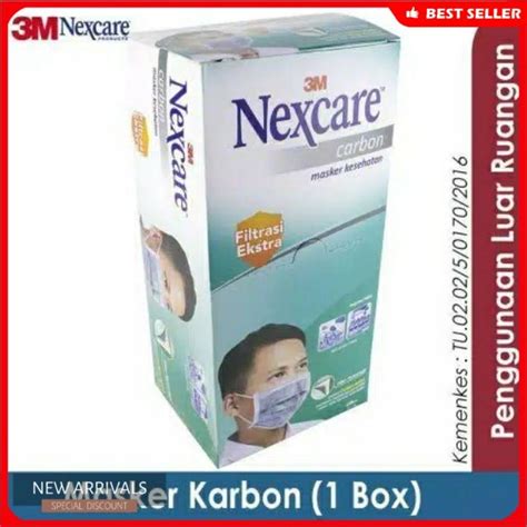 Jual Masker 3M Nexcare Carbon 1box Isi 24pcs Shopee Indonesia