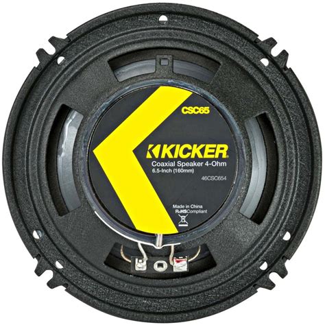 Kicker Cs Series 46csc654 300 Watts 6 5 Inch 2 Way Coaxial Car Speakers