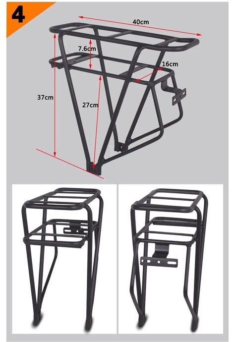 Ebike Battery Rear Carrier 26inch 28inch 700c Bicycle Luggage Rack