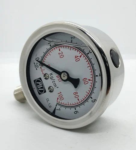 2 5 Inch Stainless Steel Analog Pressure Gauge 100psi At Rs 220 In