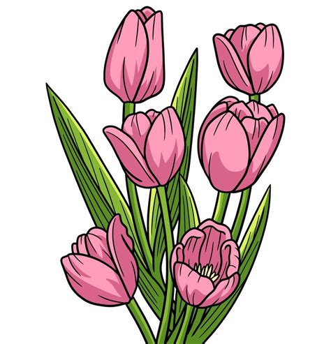 Single Tulip Clipart