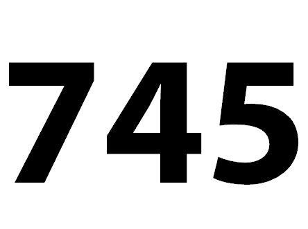 Zahl 745