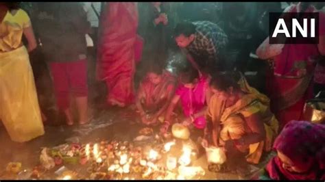 Devotees Take Holy Dip In River Ganga On The Occasion Of Kartik Purnima