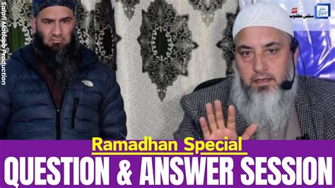 Important Qna Session Regarding Ramadhan Prof Zahoor Ahmad Shah Al