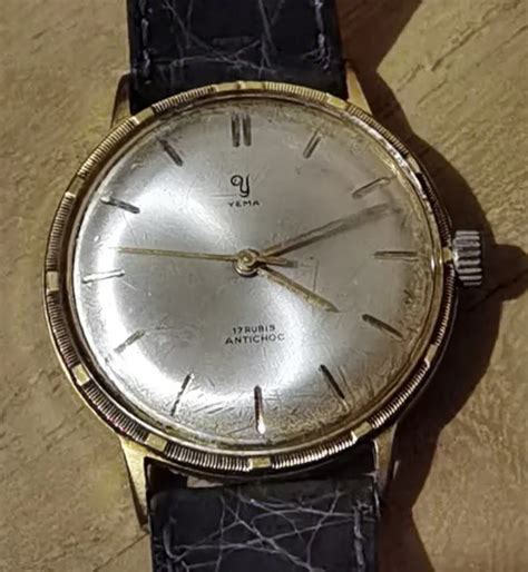 Ancienne Montre Yema Automatic Rubis M Canique Vintage Rare French