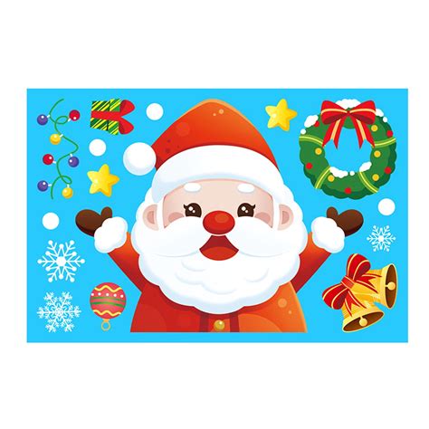 KEYBANG Clearance Christmas Window Stickers Waterproof Wall Sticker