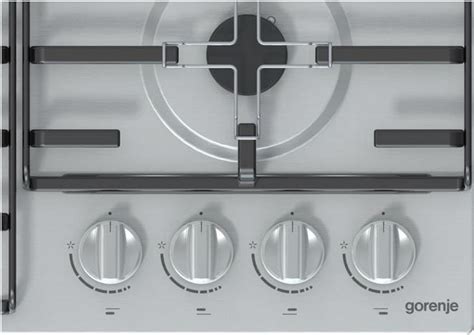 Plita incorporabila GORENJE GW642ABX, Gaz, 4 arzatoare, Wok, inox