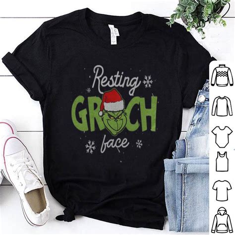 Resting Grinch face shirt, hoodie, sweater, longsleeve t-shirt