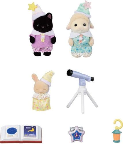Calico Critters Nursery Friends Sleepover Party Trio Collectorbarbie