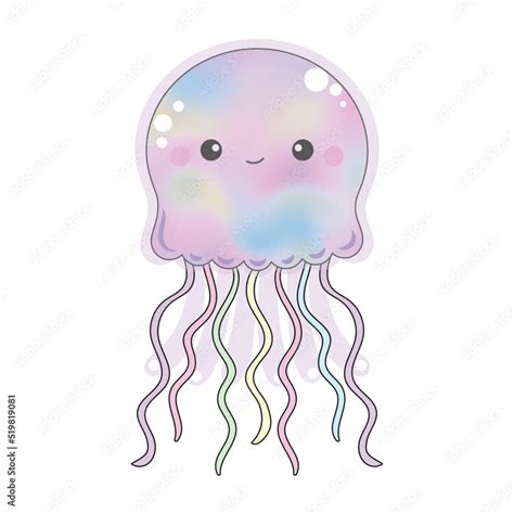 Rainbow Jellyfish Drawing