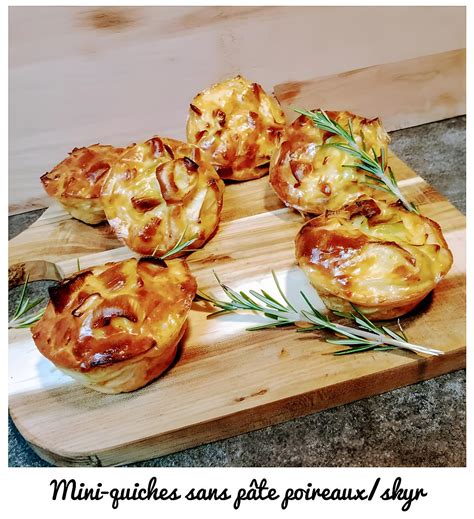 Recette De Mini Quiches Sans Pate Poireaux Skyr Parmesan