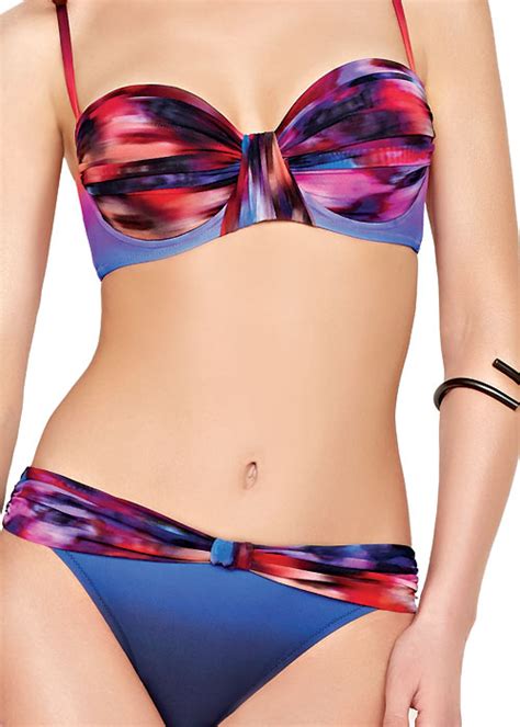 Gottex Galaxy Bandeau Moulded Cup Bikini Uk Swimwear