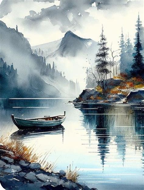 Pin By Marleen Meintjes On Boats In Landscape Art Painting