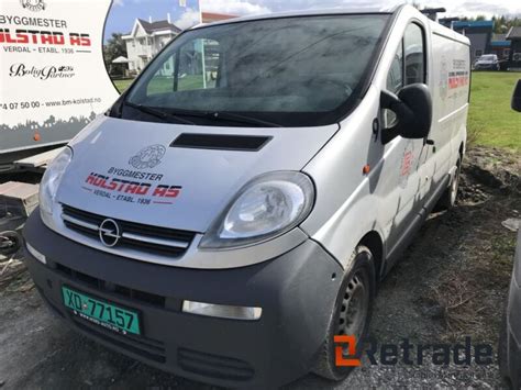 Opel Vivaro Varebil Til Salgs P Retrade Kan Du Kj Pe Brukte Maskiner