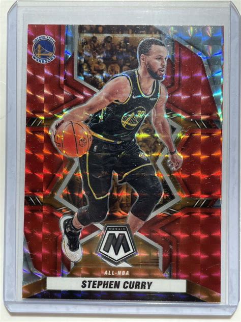 Yahoo オークション Stephen Curry Panini Mosaic Red Mosaic Prizm