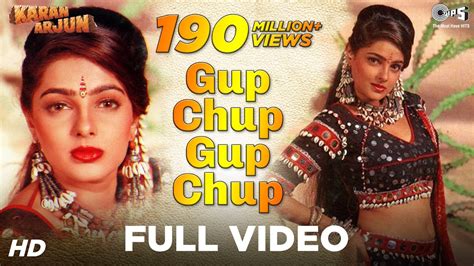 Gup Chup Gup Chup Karan Arjun Mamta Kulkarni Alka Yagnik Mujhko