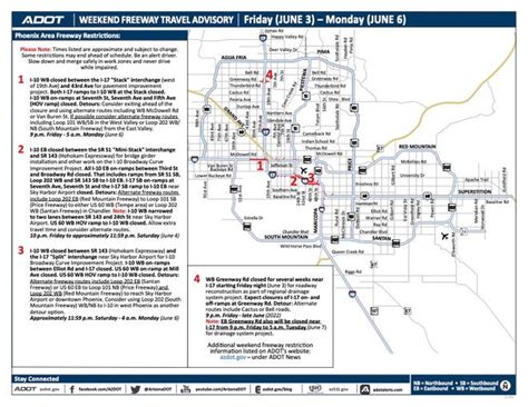 Here are the road closures Arizona drivers will face this weekend