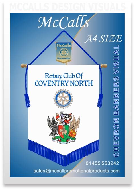 Rotary Banners Design Custom Pennants Design For Rotarians