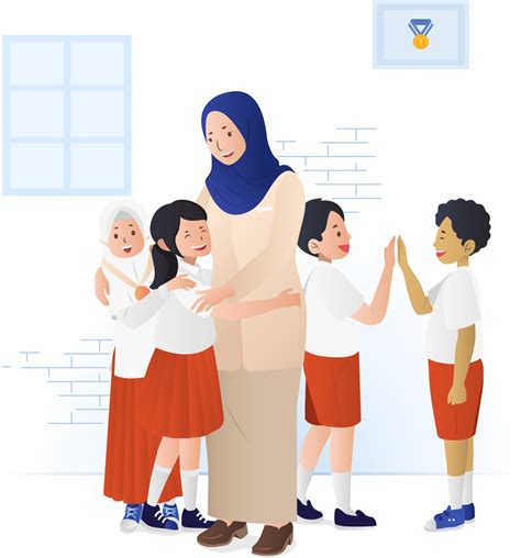 Gambar Murid Kartun Png Guru Gambar Kartun Murid Seko