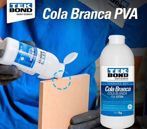 Cola Branca Pva Extra Forte Madeira Artesanato 1kg Tek Bond MercadoLivre